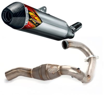 FMF ALUMINUM FACTORY 4.1 SLIP-ON RCT WITH TITANIUM MEGABOMB HEADER AND CARBON FIBER END CAP - 