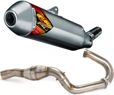 FMF ALUMINUM FACTORY 4.1 SLIP-ON RCT WITH STAINLESS MEGABOMB HEADER - 