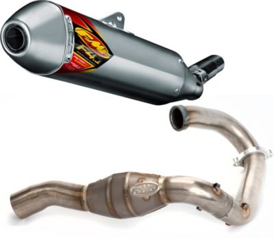 FMF ALUMINUM FACTORY 4.1 SLIP-ON RCT WITH TITANIUM MEGABOMB HEADER - 
