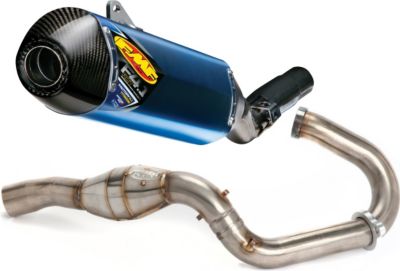 FMF FACTORY 4.1 TITANIUM SLIP-ON RCT WITH STAINLESS MEGABOMB HEADER AND CARBON FIBER END CAP - 
