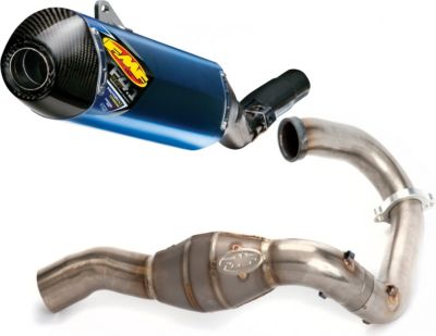 FMF FACTORY 4.1 TITANIUM SLIP-ON RCT WITH TITANIUM MEGABOMB HEADER AND CARBON FIBER END CAP - 