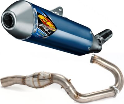 FMF FACTORY 4.1 TITANIUM SLIP-ON RCT WITH STAINLESS MEGABOMB HEADER - 
