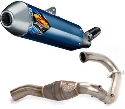 FMF FACTORY 4.1 TITANIUM SLIP-ON RCT WITH TITANIUM MEGABOMB HEADER - 