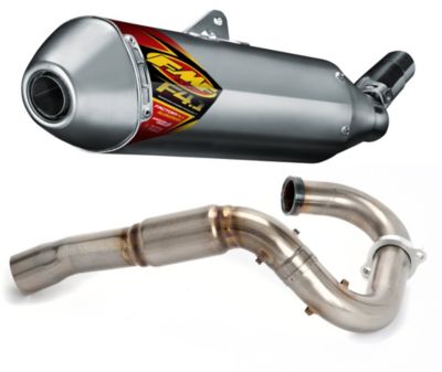 FMF ALUMINUM FACTORY 4.1 SLIP-ON RCT WITH STAINLESS POWERBOMB HEADER - 