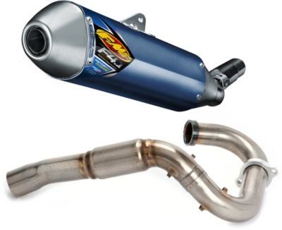 FMF FACTORY 4.1 STAINLESS SLIP-ON RCT WITH STAINLESS POWERBOMB HEADER - 