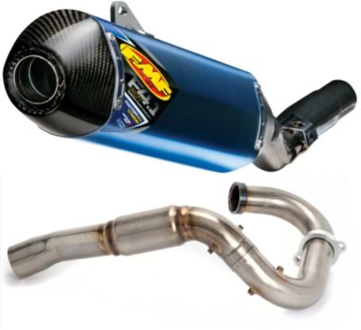 FMF FACTORY 4.1 TITANIUM SLIP-ON RCT WITH TITANIUM POWERBOMB HEADER AND CARBON FIBER END CAP - 
