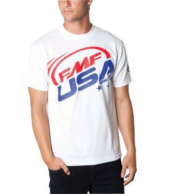 FMF USA T-SHIRT -  Casual Motocross Dirt Bike Apparel 