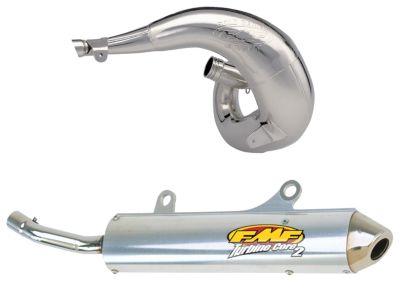  FMF Fatty Pipe &amp; Turbinecore 2 Spark Arrestor Silencer Combo