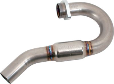 FMF POWERBOMB HEADER & MID PIPE - STAINLESS - Dirt Bike Head Pipes