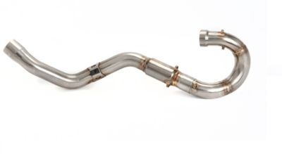 FMF POWERBOMB HEADER WITH MID PIPE - STAINLESS STEEL - Dirt Bike Exhaust Systems & Accessories