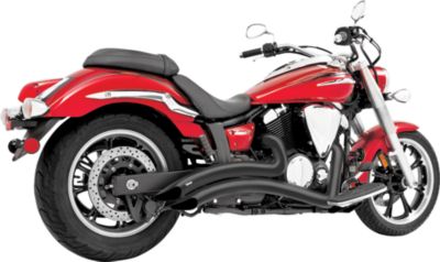 FREEDOM PERFORMANCE RADIUS EXHAUST - BLACK -  Metric Cruiser Full Exhaust Systems  