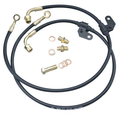 GALFER SUPER BIKE FRONT BRAKE LINE KIT BLACK