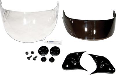 GMAX DUAL LENS FLIP TINT SUN SHIELD CONVERSION KIT FOR GM17 HELMET - Cruiser Helmet Shields & Face Shields
