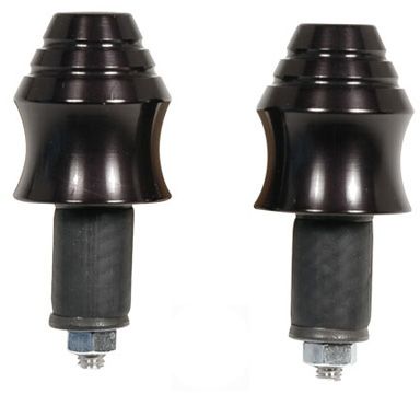 GRAVES BILLET ALUMINUM BAR ENDS - BLACK