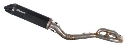 GRAVES WORKS STANLESS FULL SYSTEM EXHAUST - CARBON FIBER CAN - Dirt Bike Exhaust Systems & Accessories