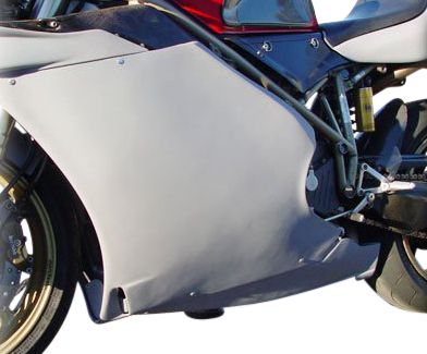 HOTBODIES RACING FIBERGLASS RACE LEFT MIDDLE - UNPAINTED - 