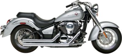 HARD KROME 2.5 AMERICAN CLASSIC STRAIGHTS EXHAUST WITH HARD-TIPS - CHROME -  Metric Cruiser Full Exhaust Systems  