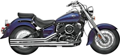 HARD KROME 2.75 BIG STRAIGHTS EXHAUST WITH HARD-TIPS - CHROME -  Metric Cruiser Full Exhaust Systems  