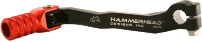 HAMMERHEAD BILLET SHIFT LEVER - BLACK/RED -  Dirt Bike Shift Levers / Motocross Shift Levers 