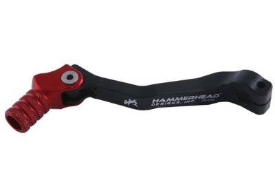 HAMMERHEAD KNURLED TIP SHIFT LEVER - RED -  Dirt Bike Shift Levers / Motocross Shift Levers 