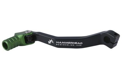 HAMMERHEAD KNURLED TIP SHIFT LEVER - GREEN -  Dirt Bike Shift Levers / Motocross Shift Levers 