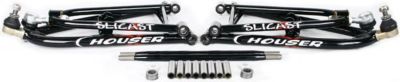 HOUSER SLICAST REGULAR TRAVEL A-ARM KIT - +2,+0 GLOSS BLACK