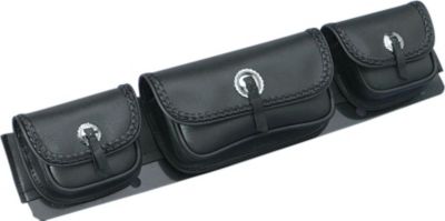 HOPNEL SIGNATURE SERIES TRI-POUCH FOR SHOW CHROME CLASSIC WINDSHIELDS - Cruiser Windshield And Fork Bags