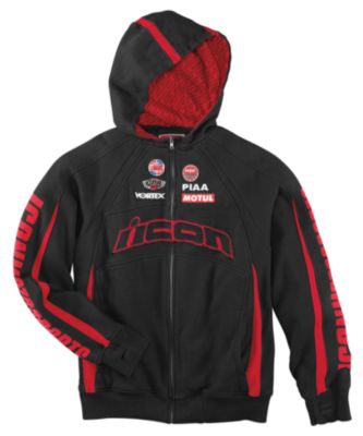 ICON VICTORY ZIP HOODY - Mens Casual Motorcycle Sweatshirts & Hoodies 