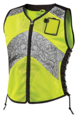 ICON WOMEN'S CORSET REFLECTIVE VEST -  Cruiser Riding Vests 