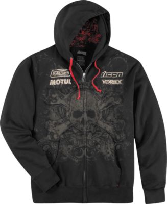 ICON RAT ZIP HOODY - Mens Casual Motorcycle Sweatshirts & Hoodies 