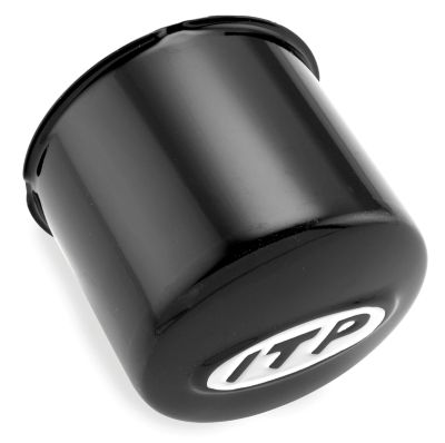ITP DELTA STEEL CENTER CAP - BLACK - Utility ATV Wheel Hardware
