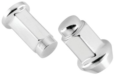 ITP LUG NUT SET - 10x1.25mm THREAD 14mm 60 DEGREE TAPERED HEAD - CHROME - 2012 Fox V3 Helmet - Covert
