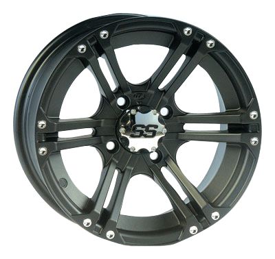 ITP SS212 FRONT OR REAR WHEEL - 12x7 BLACK - Utility ATV Tire And Wheels