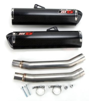 JARDINE RT-5 DUAL SLIP-ON CARBON FIBER EXHAUST - 
