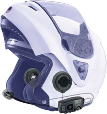 J&M AUDIO HS-BLU277EDR BLUETOOTH HELMET HEADSET - FLIP-FRONT -  Motorcycle Electronic Accessories 