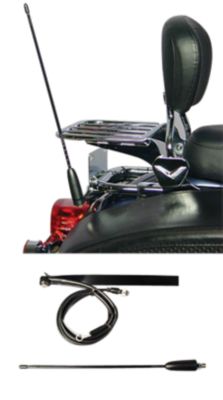J&M LICENSE PLATE CB ANTENNA KIT -  Motorcycle Intercoms & Communication Systems 