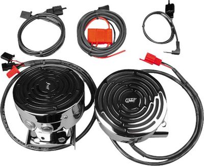 J&M AUDIO SELF-AMPLIFIED HANDLEBAR SPEAKER KIT - 