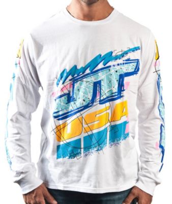 JT RACING LONG SLEEVE BAYLE T-SHIRT - Mens Casual Motorcycle T-Shirts 