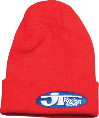 JT RACING OVAL LOGO BEANIE - Mens Casual Motorcycle Head Wear 
