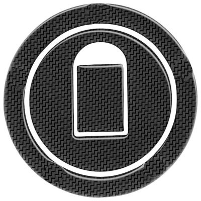 KEITI CARBON FIBER LOOK GAS CAP PAD - KAWASAKI 5 BOLT -  Motorcycle Gas Caps 