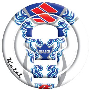 KEITI GAS CAP PAD - SUZUKI WHITE FLAME 2002