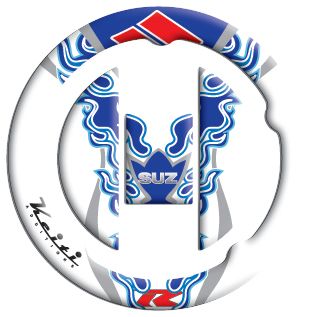 KEITI GAS CAP PAD - SUZUKI WHITE FLAME 2006 -  Motorcycle Tank Accessories 