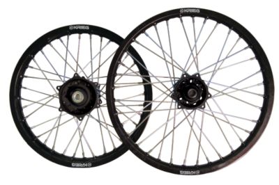 KRIEG V2 WHEEL SET - KAWASAKI/SUZUKI BLACK/BLACK
