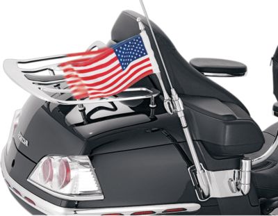 KURYAKYN ANTENNA FLAG MOUNT WITH FLAG - Cruiser Flag Pole Accessories