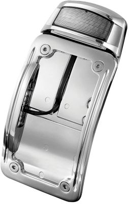 KURYAKYN CURVED VERTICAL SIDE MOUNT LICENSE PLATE HOLDER WITH BRAKE LIGHT