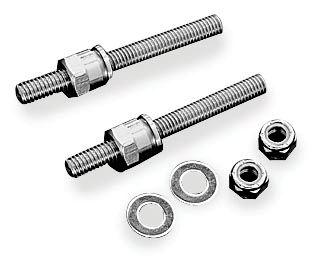 KURYAKYN SILVER / MINI BULLET MOUNTING KIT FOR METRIC CRUISERS - Cruiser Mounts And Connectors
