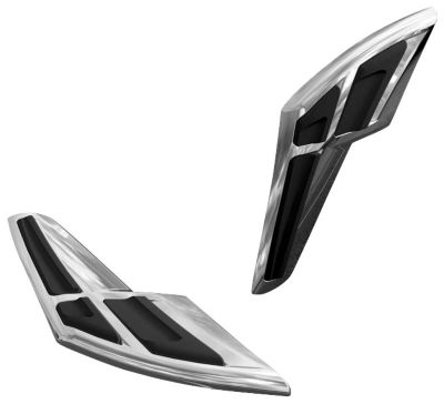 KURYAKYN TANK TRIM WITH KNEE PAD - CHROME - Cruiser Chrome Hardware And Accessories
