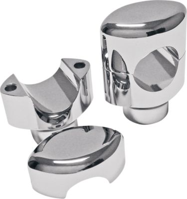 LA CHOPPERS 1-1/4 HEFTY HANDLEBAR RISERS FOR KAWASAKI CRUISERS