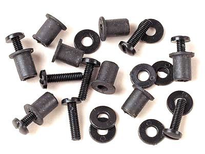 NYLON WINDSCREEN SCREW KIT WITH WELLNUTS -  Motorcycle Windscreen Bolts 