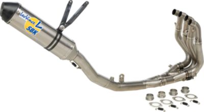 LEO VINCE SBK CORSA FACTORY FULL SYSTEM - TITANIUM WITH CARBON FIBER END CAP - Discount & Sale Motorcycle Full Systems Clearance